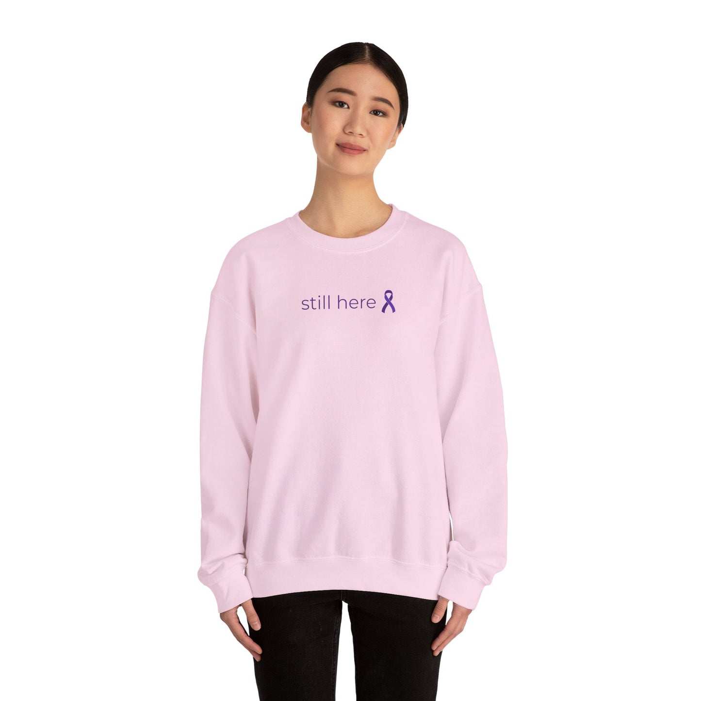 Still Here Printed Crewneck Sweatshirt