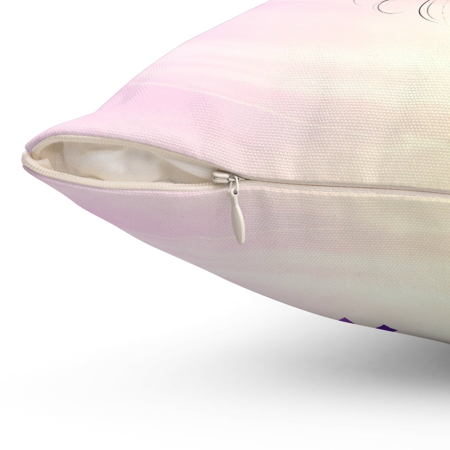 She Wears a Crown of Static – Epilepsy Awareness Throw Pillow
