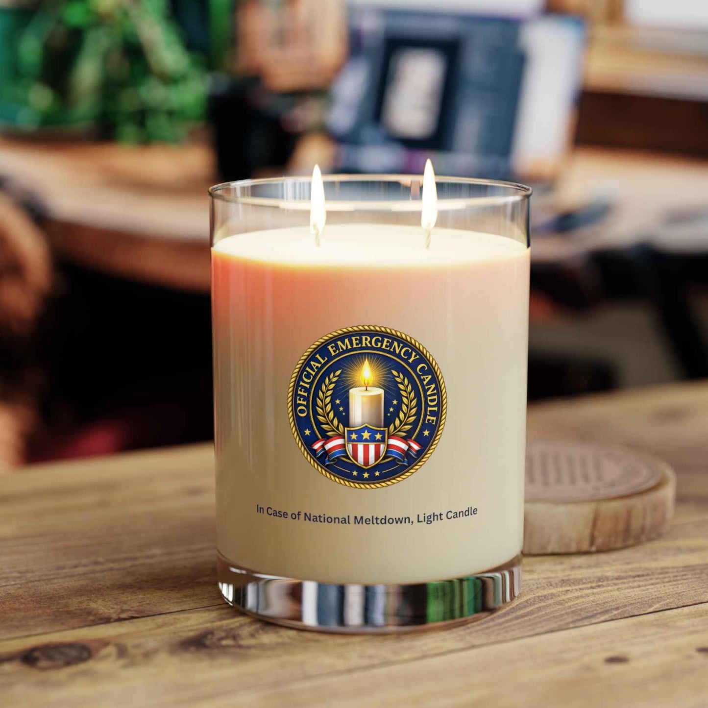 Official Emergency Candle – “In Case of National Meltdown” Patriotic Novelty Candle (11 oz)