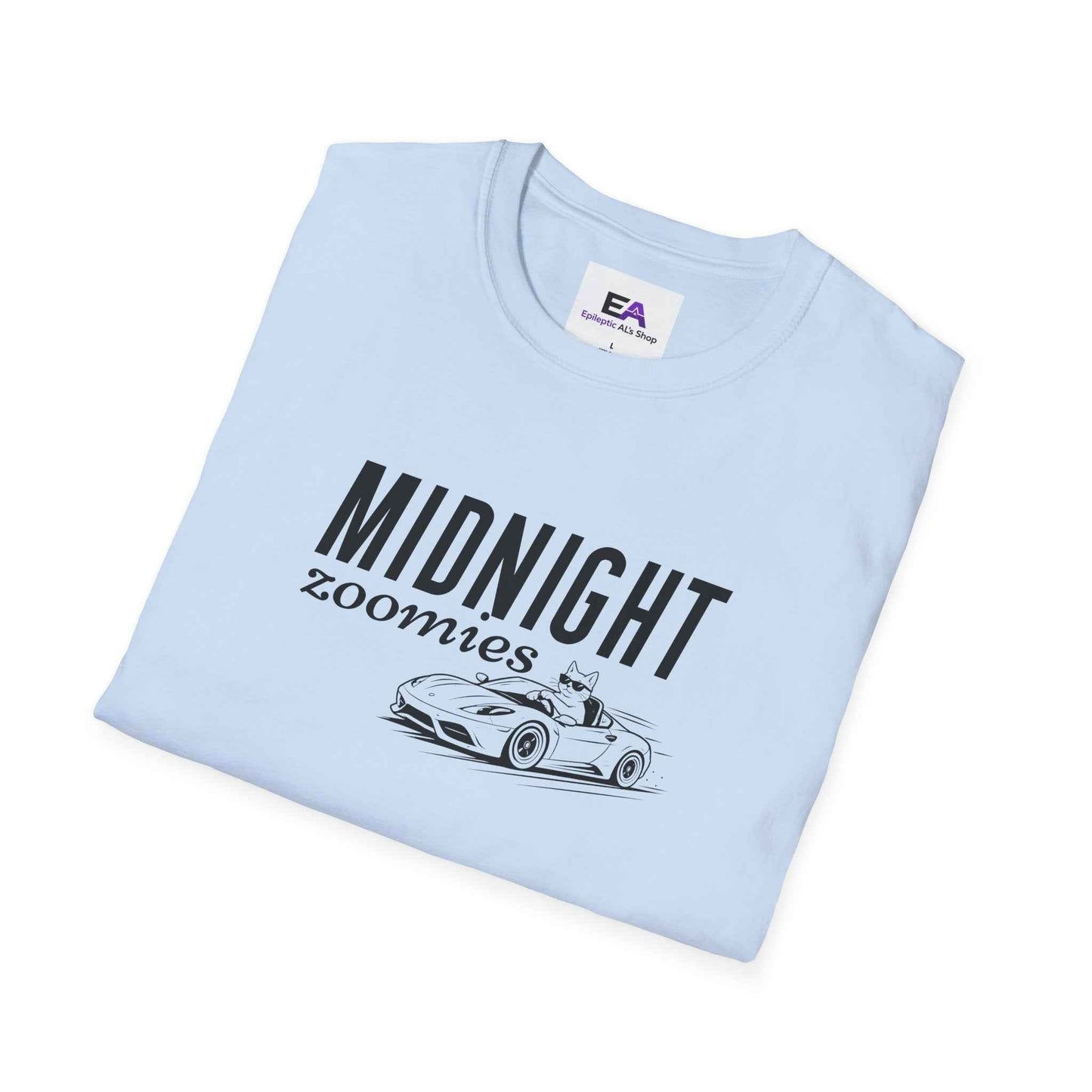 Midnight Zoomies Cat Unisex T-Shirt – Funny Cat Lover Tee