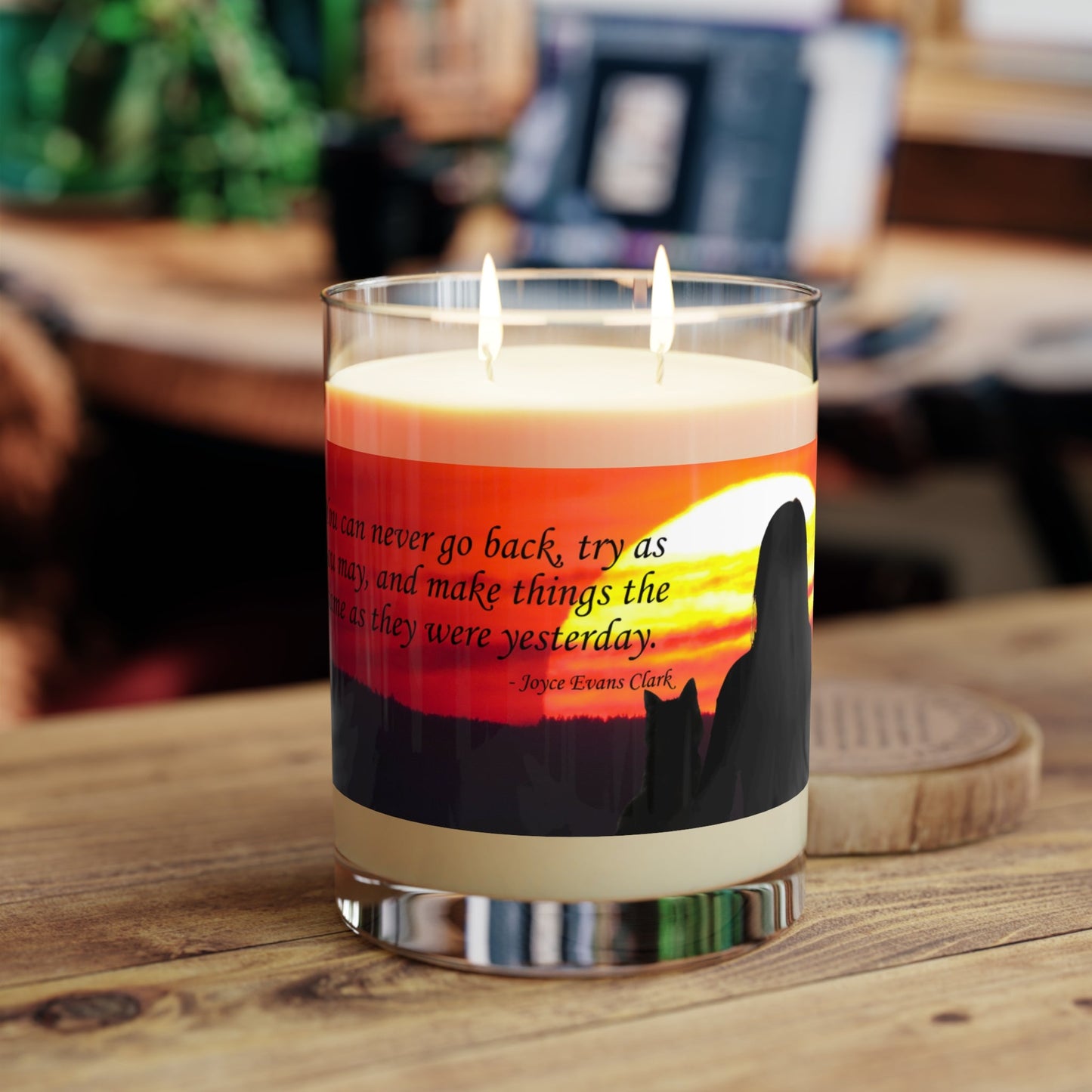 You Can’t Go Back Candle | Reflective Quote Soy Candle