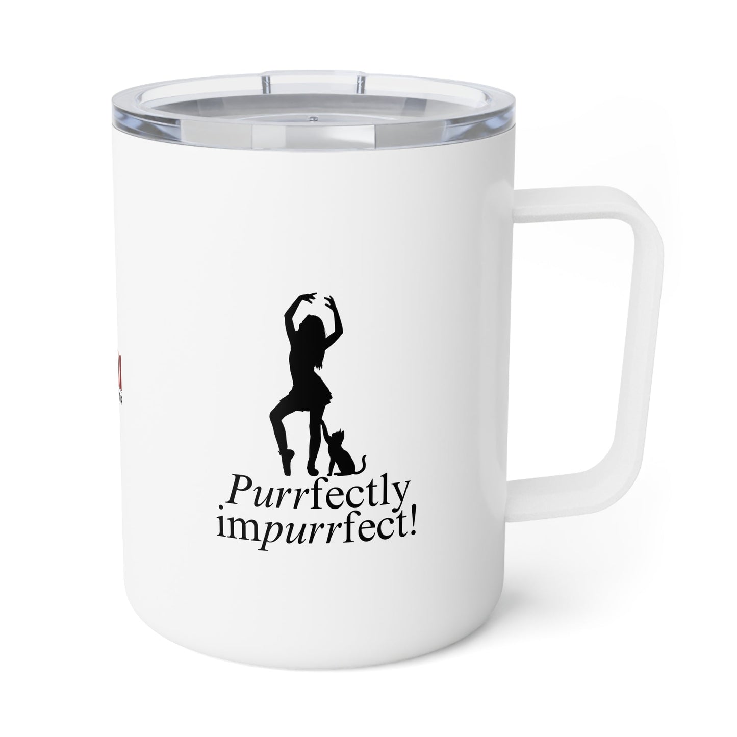 Purrfectly Impurrfect Insulated Coffee Mug, 10oz