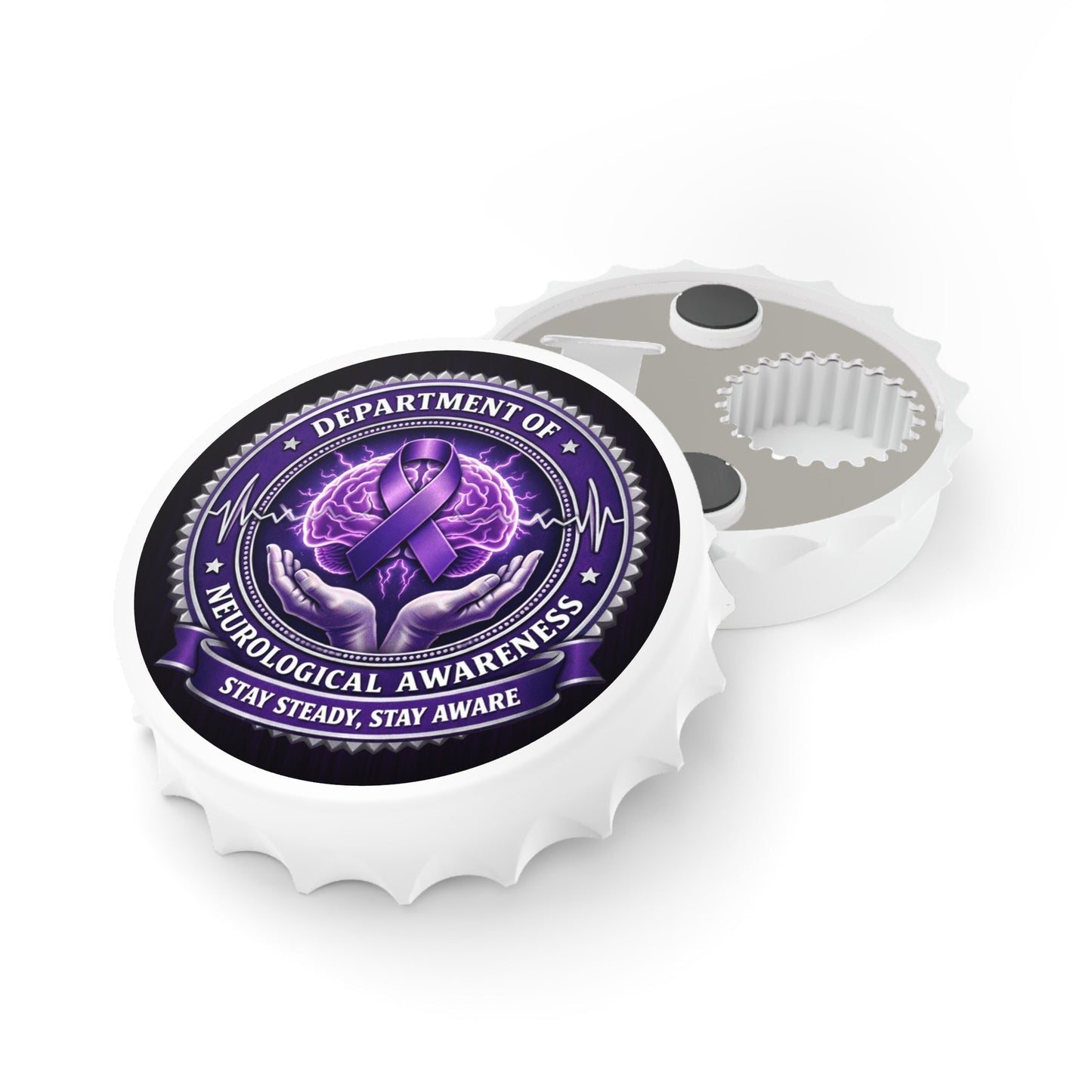 Stay Steady Neurological Awareness Magnetic Bottle Opener