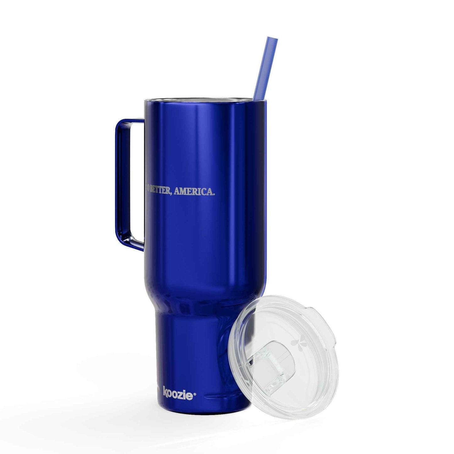 Do Better, America 40oz Insulated Tumbler – Engraved Travel Mug with Handle