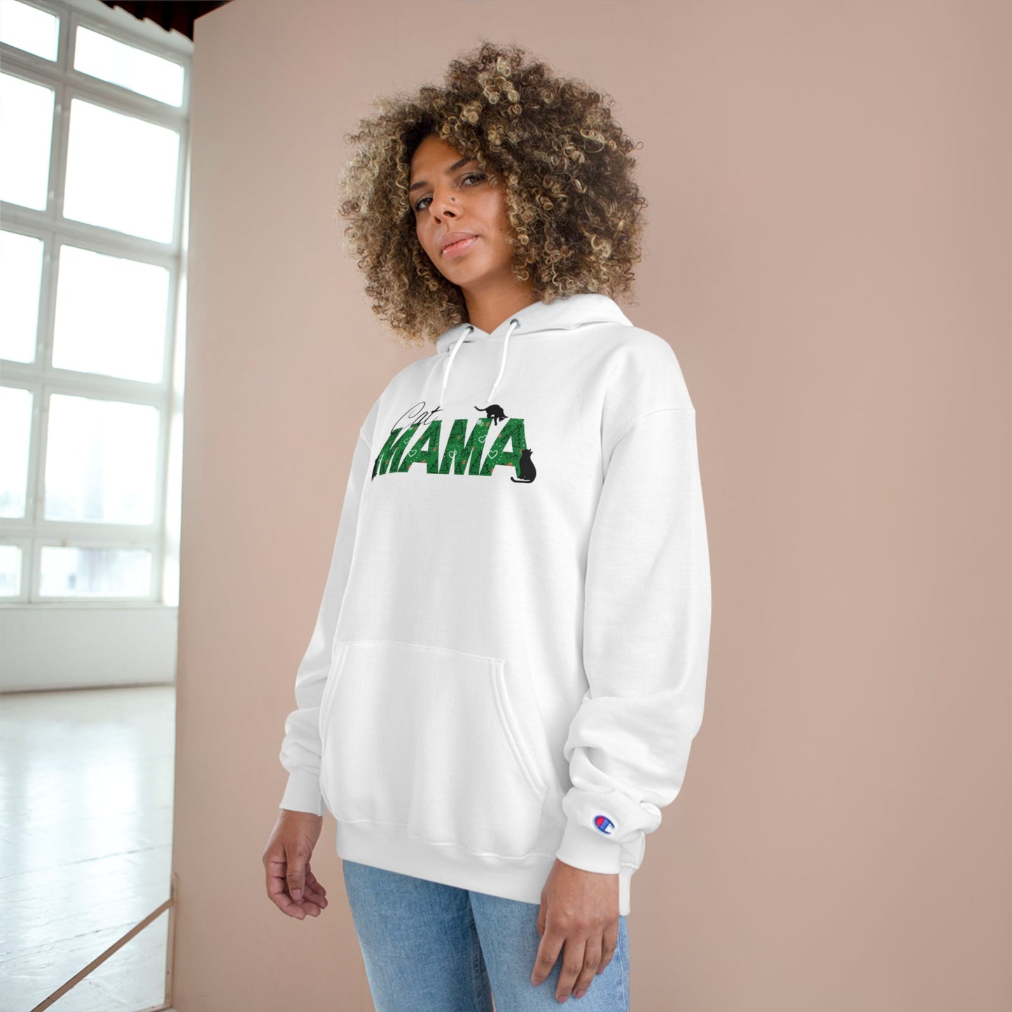 Christmas Cat Mama Hoodie