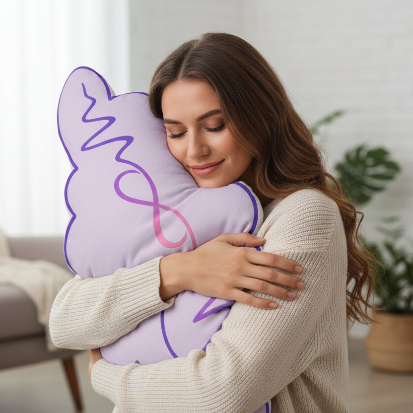 In My Own Frequency Shaped Pillow — Steady Signal, Infinite Strength