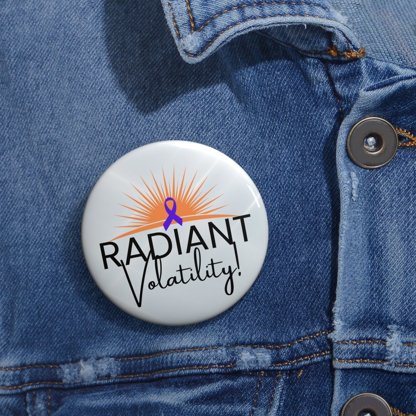 Radiant Volatility Pinback Button