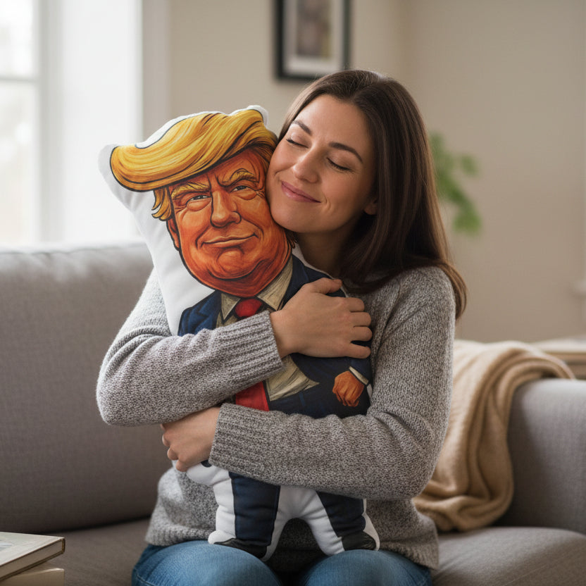 Caricature Pillow — Humor, Softened Just Enough