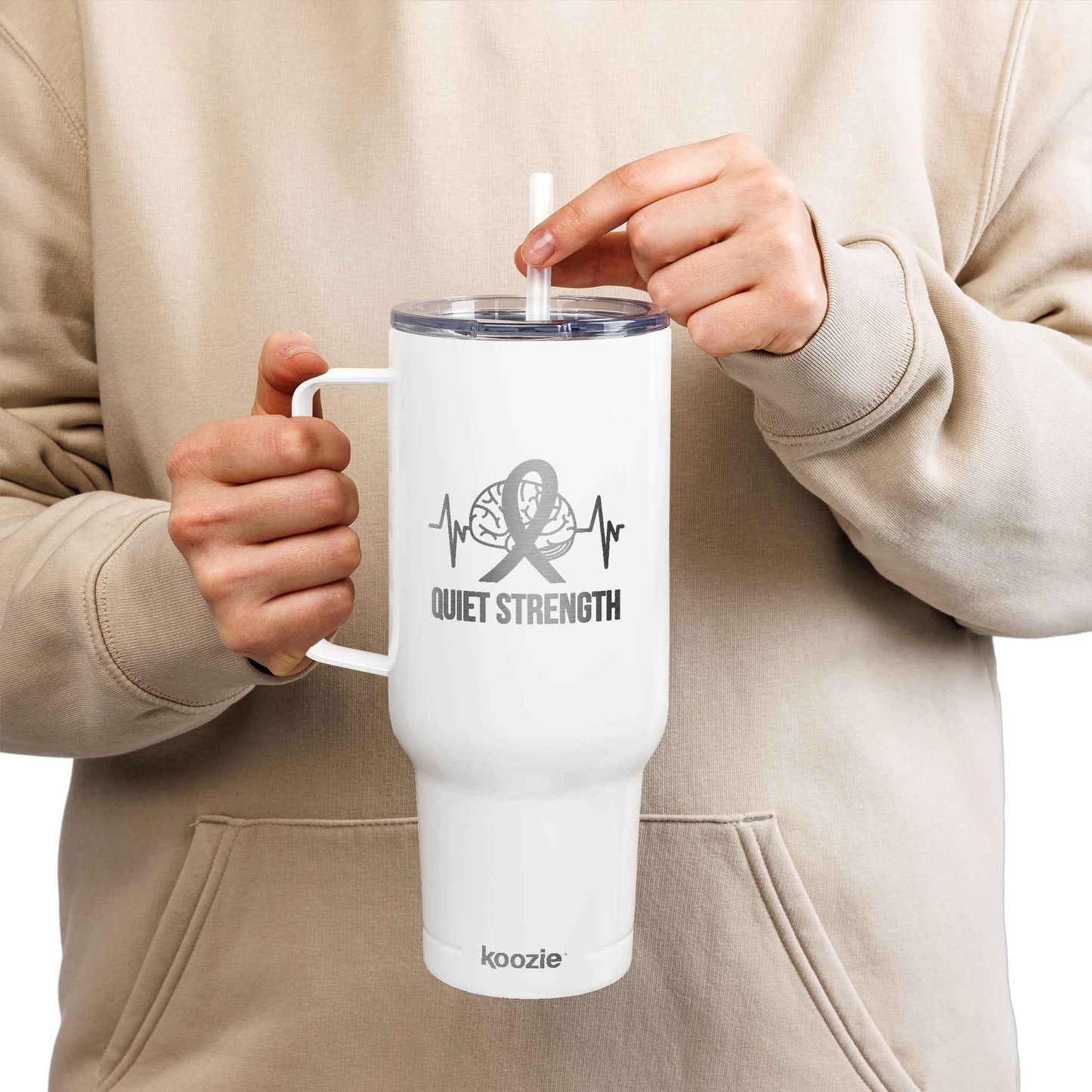 Quiet Strength 40oz Insulated Tumbler