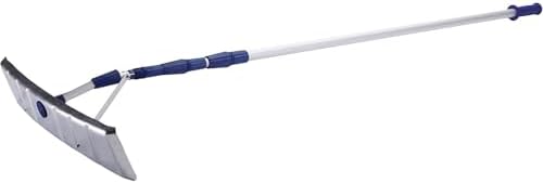 Snow Joe RJ205M Twist-N-Lock Telescoping Snow Shovel Aluminum Roof Rake, 21'