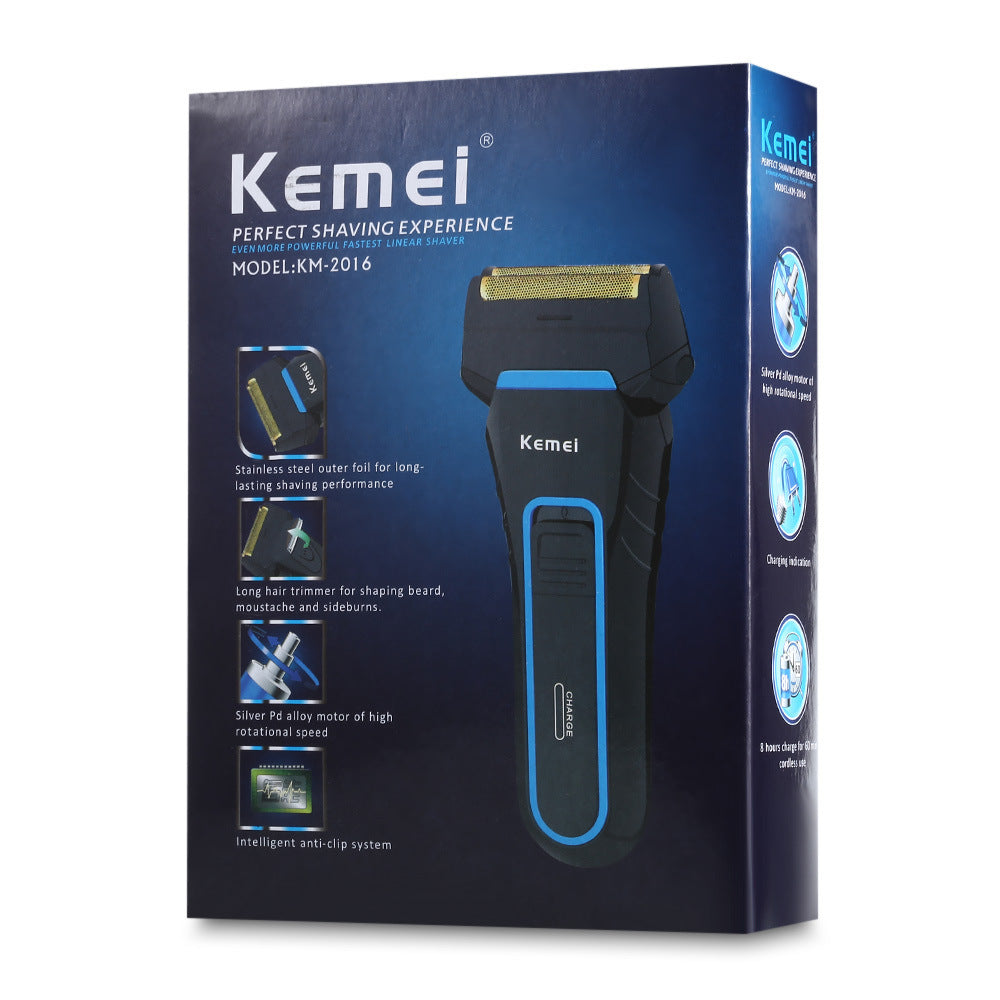 kemel Men's Rechargeable Electric Shaver for Professional Grooming