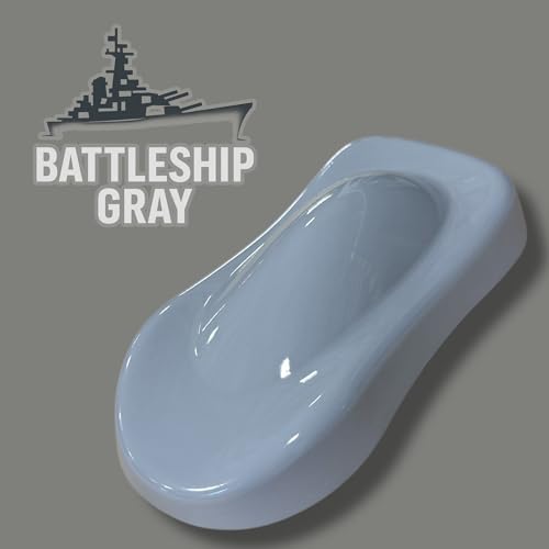 LiME LiNE Automotive Urethane Basecoat 1K Urethane color, High Coverage, Mix 1:1 With Urethane Reducer, Ready for 2K Clearcoat (Battleship Gray,1 Quart)