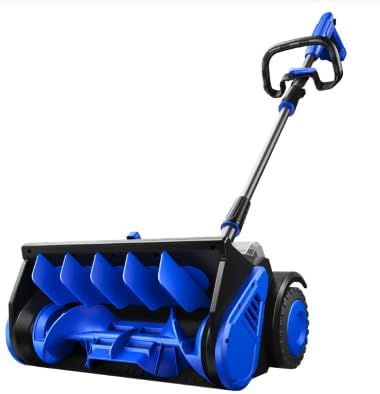 Brushless 40V Cordless Snow Shovel, 17" Electric Snow Blower with 2×4.0Ah Batteries & Fast Charger, 30FT Throw Distance for Driveway, Deck, Patio & Walkway
