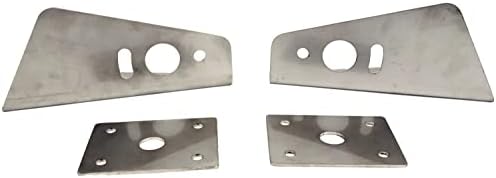 Buyers Products PLB12S Truck Hood Light Brackets for Use with Single Stud Plow Lights, Stainless Steel