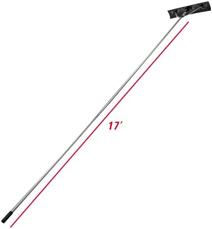 Extreme Max 5600.3292 Expandable Head Roof Rake with 17' Extension