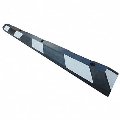 Parking Curb, 6in.W, 4in.H, 72in.L, Rubber