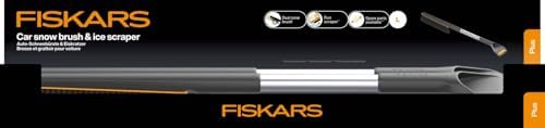 Fiskars Plus Car Snow Brush and Ice Scraper 2 Brush Zones