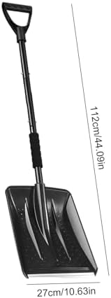 Adjustable Car Snow Shovel, Heavy Duty Telescopic Ice Scraper, 360° Rotating Lightweight Snow Removal Tool for Emergency Vehicle SUV Truck Camping