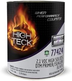 High Teck Products 77424-1 High Solids Primer/Sealer, 1 gal, Black, 2.1 lb/gal VOC, 4:1 Mixing