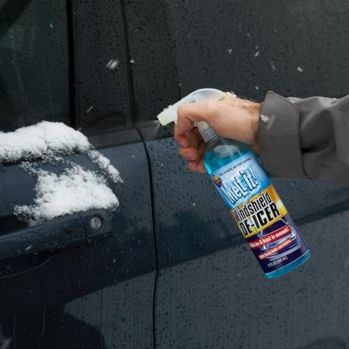 E·Z·R Windshield De-Icer. Melt it! Instantly Melts Ice & Winter Frost For Car Windshields, Windows, Mirrors, Key Locks, & Latches, Snow Melting Defrost Liquid For Car Window Cleaner, 17 Fl Oz Spray