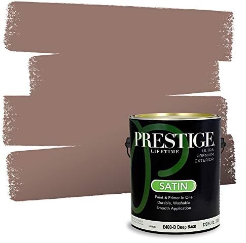 PRESTIGE Exterior Paint and Primer in One, Brick Wall, Satin, 1 Gallon