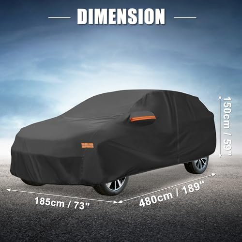 X AUTOHAUX Waterproof Full Car Cover for Honda CRV 1995-2025 210D-PU