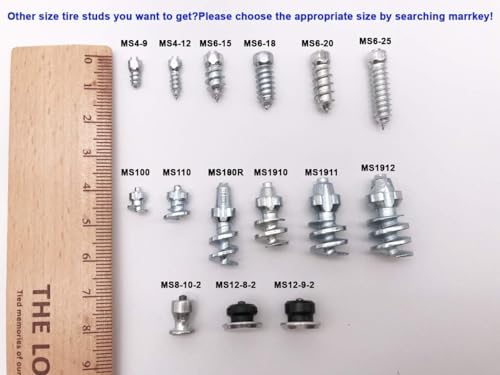 400PCS Tires Studs/Screw Snow Carbide Spikes/Wheel Tyres Studs for Racing car,Bicycle,Bike,Fat Bikes, Scooters Tires,Running Shoes Boots in Winter 7 * 9.9mm