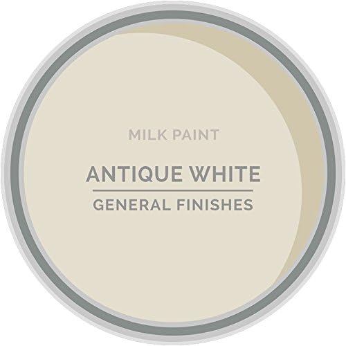 General Finishes Water Based Milk Paint, 1 Gallon, Antique White