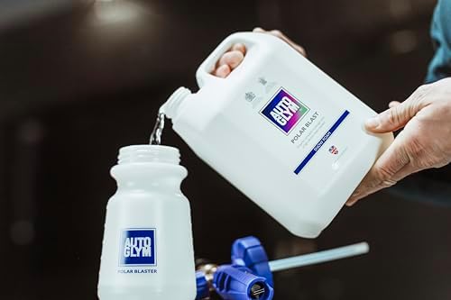Autoglym Polar Blast, 2.5L Concentrate Extra Thick Snow Foam (15L When diluted) Softens Dirt in Advance of wash, pH Neutral Car Shampoo Suitable for All Paint Types, White