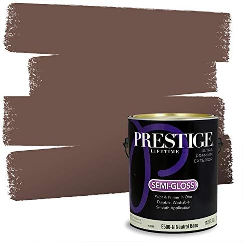 PRESTIGE Paints Exterior Paint and Primer in One, 1 Gallon, Semi-Gloss, Warmth