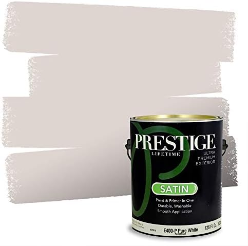 PRESTIGE Paints Exterior Paint and Primer in One, 1 Gallon, Satin, Soft Ballad