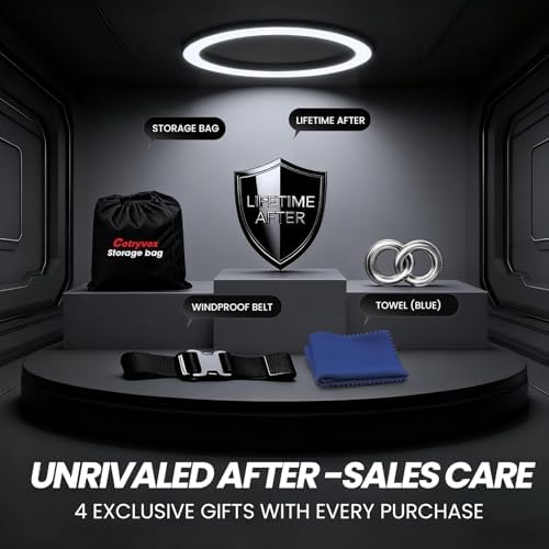 Multi-Layer Car Cover Custom Fit for Pontiac Firebird(1992-2002), 100% Waterproof All Weather for Automobiles, Gift with Towel, Heavy Duty Car Covers for Rain Sun UV Protection with Door Zipper