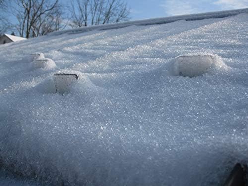 Deuce Snow Guards for Metal Steel Corrugated Roof (25 Pieces with Adhesive) (Clear)