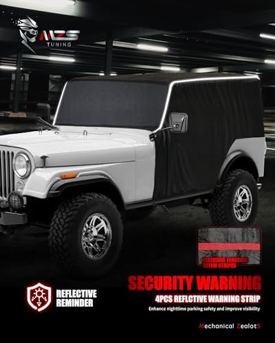 MZS 600D Waterproof Outdoor Cab Cover for CJ7 CJ-7 1976-1986