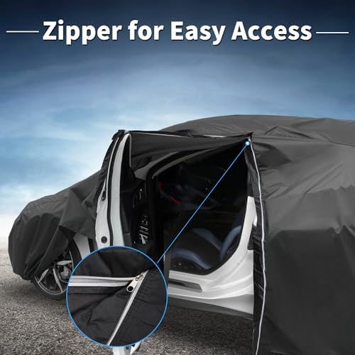 X AUTOHAUX 210D-PU Car Cover for Honda Civic Sedan Coupe
