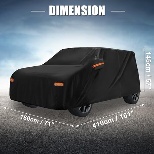 X AUTOHAUX Waterproof Full Car Cover for Kia Soul 2009-2025 210D-PU