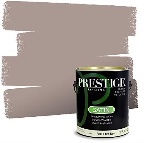 PRESTIGE Paints Exterior Paint and Primer in One, 1 Gallon, Satin, Hacienda