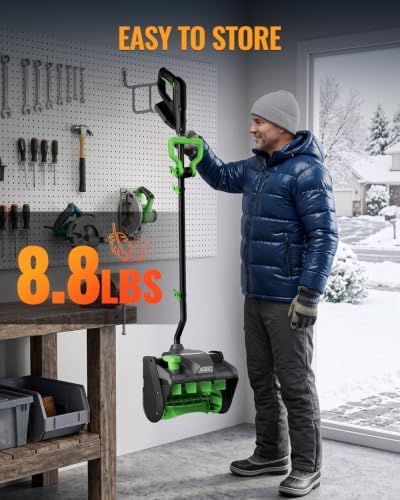WORKPROX Cordless Snow Shovel, 13-Inch, 20V Battery Included