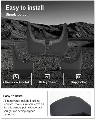 Kiwi Master Mud Flaps for 2007-2013 Chevy Silverado 1500/2500/3500