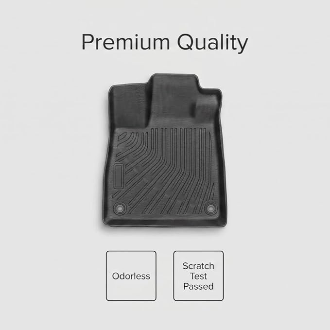 Floor Mats for 2023 2024 2025 2026 Honda Pilot, All Weather Trunk Liner TPE Trunk Mat Cargo Mat Back Seat Cover for Pilot Car Accessories (Floor Mat,2-in-1 Cargo Liner)