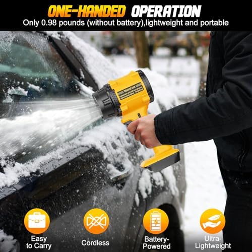 Cordless Leaf Blower Compatible for DeWalt 20V Max, Brushed Motor