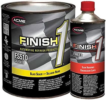 acme Sherwin-Williams Finish 1 4.1 VOC Black Enamel Sealer Undercoat Slow Gallon Kit