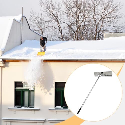 Heavy Duty Snow Rake, 5-Piece Pole System