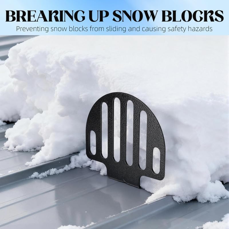 26-Pack Metal Roof Snow Guards, Prevent Ice Accumulation,Standing Seam Snow Stops with Seal Gaskets & Screws,Secure for Metal Roofs,Crush Ice,Easy Install with Seal Gaskets