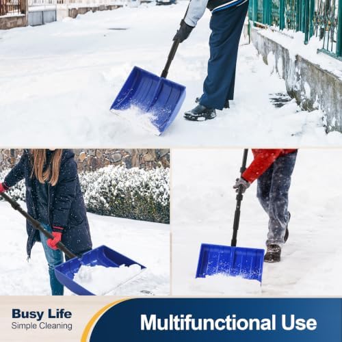 Yocada Snow Shovel for Driveway Home Garage Snow Removal 55 inch Long (Pack of 2)