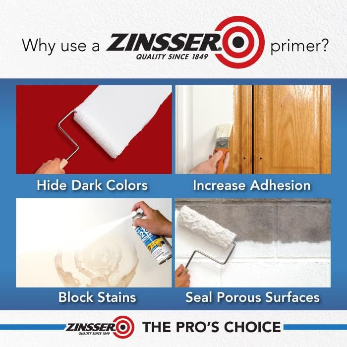 Zinsser Smart Prime Water-Based Primer, Quart