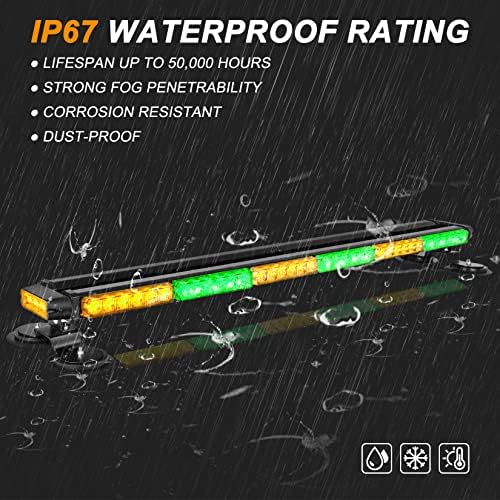 ASPL 38.5" 78 LED Strobe Light Bar Double Side Flashing