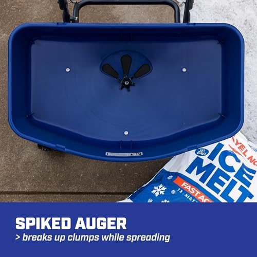 CHAPIN 88000A SaltPro 80 lb Salt Spreader, Walk-Behind, Ice Melt, 10" Tires