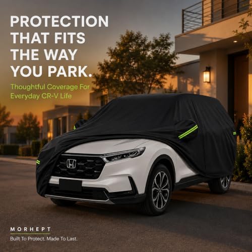 SUV Car Cover for Honda CRV, Waterproof with Door Zipper