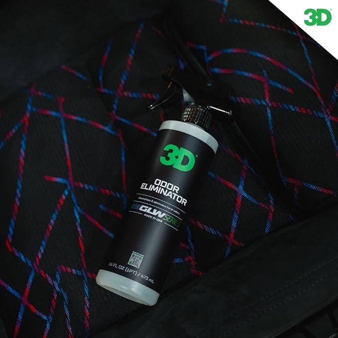 3D Odor Eliminator, GLW Series | Ultra Powerful Air Freshener | Long Lasting Odor Relief | Neutralizes Unwanted Smells | Fresh Scent | DIY Car Detailing | 16 oz
